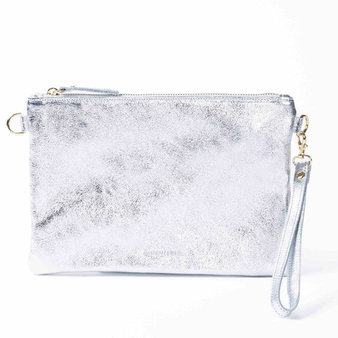 ANNA METALLIC LEATHER CROSSBODY