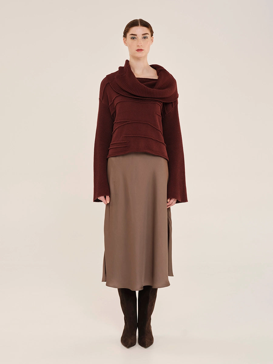 'SLEEKNESS' MIDI SKIRT