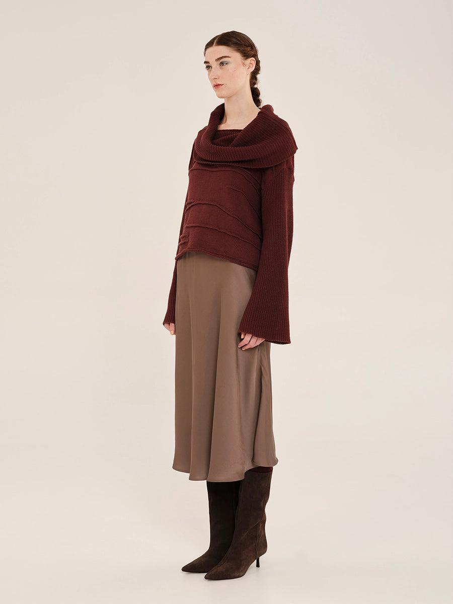 'SLEEKNESS' MIDI SKIRT