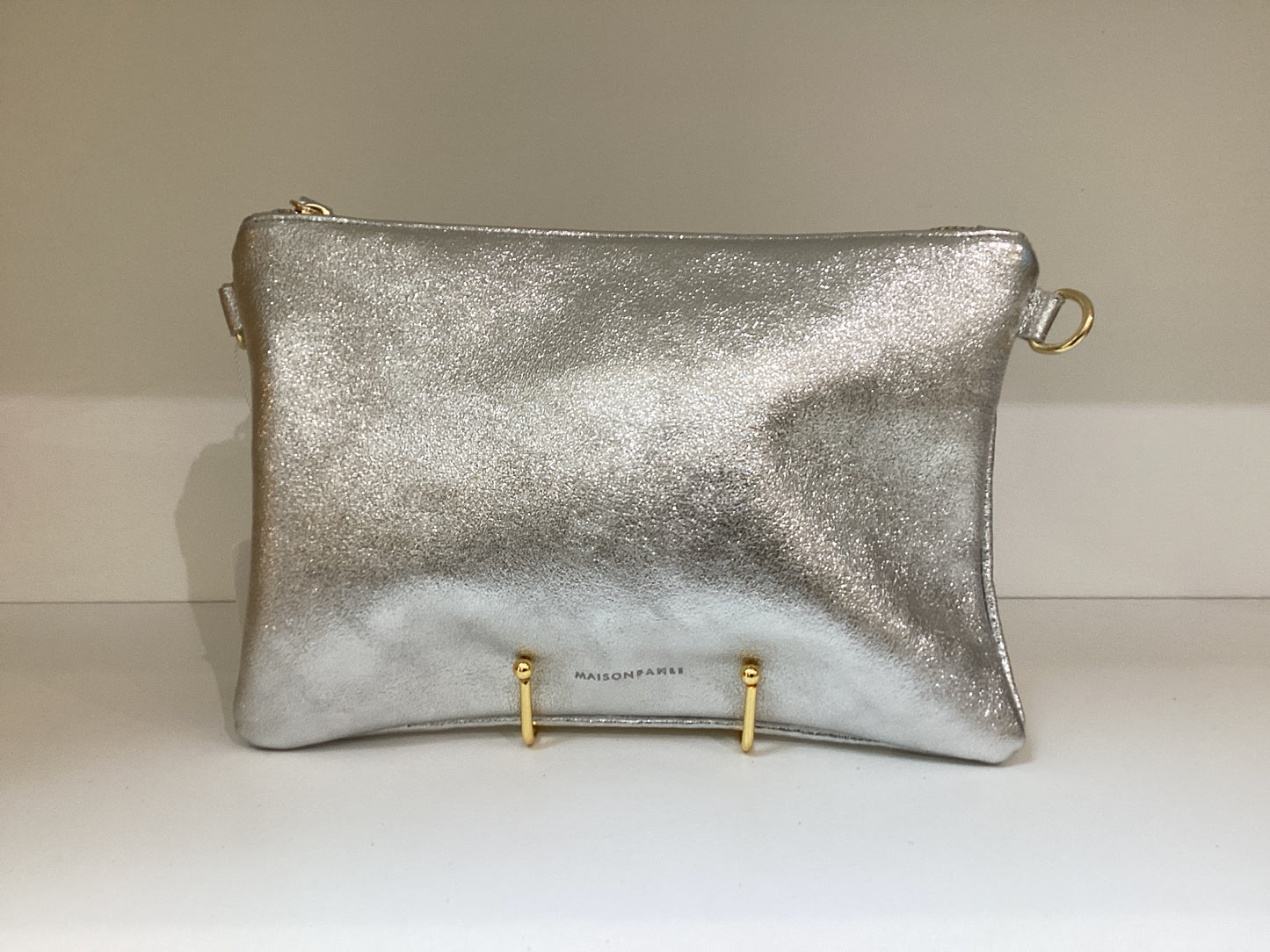 ANNA METALLIC LEATHER CROSSBODY