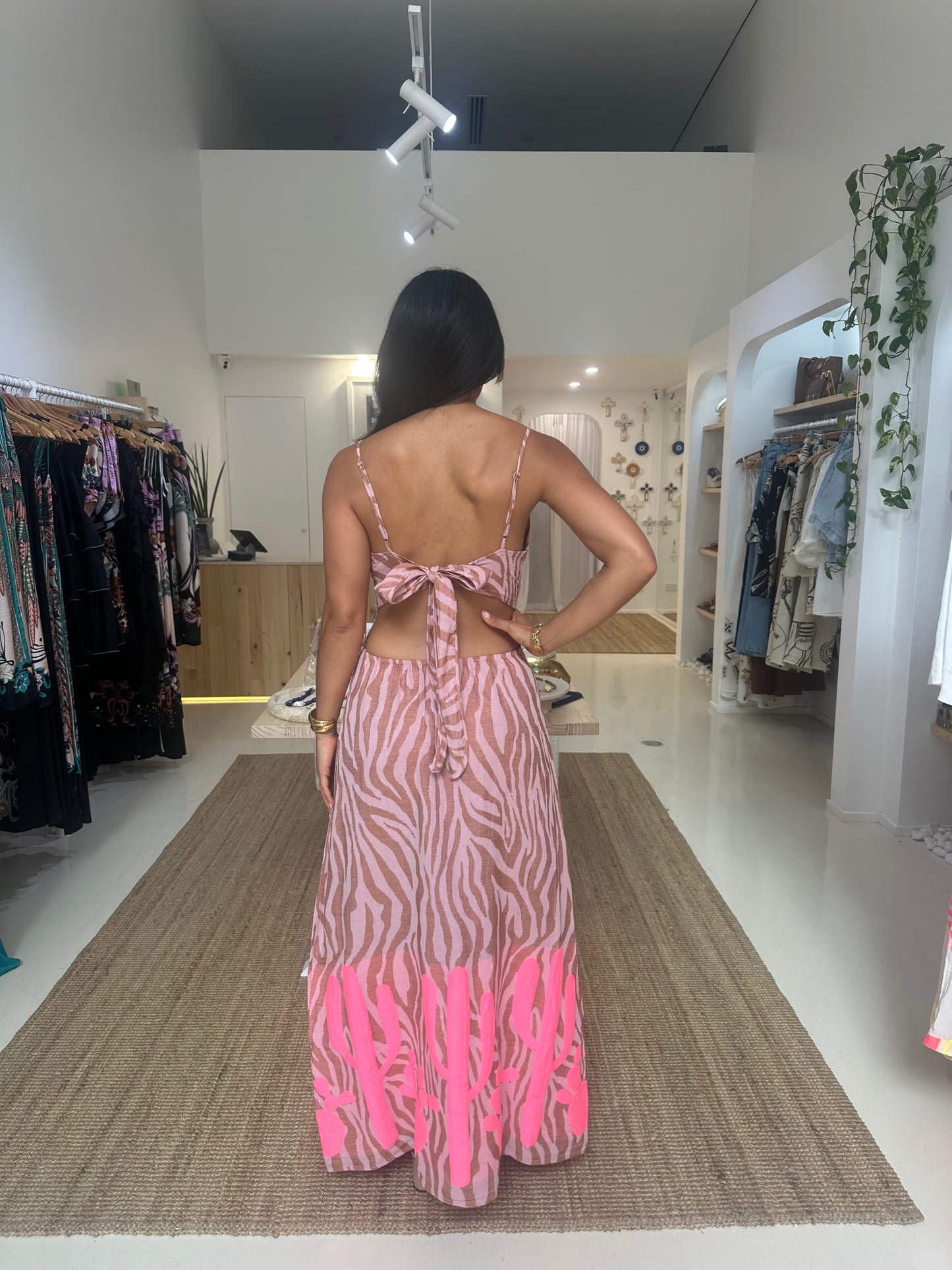 CAMELIA ZEBRA DRESS