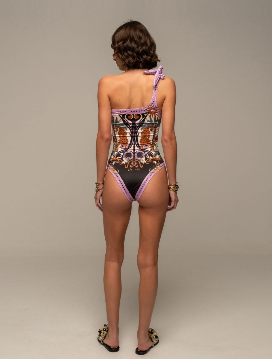 ANCESTRESS ONE SHOULDER SWIMSUIT