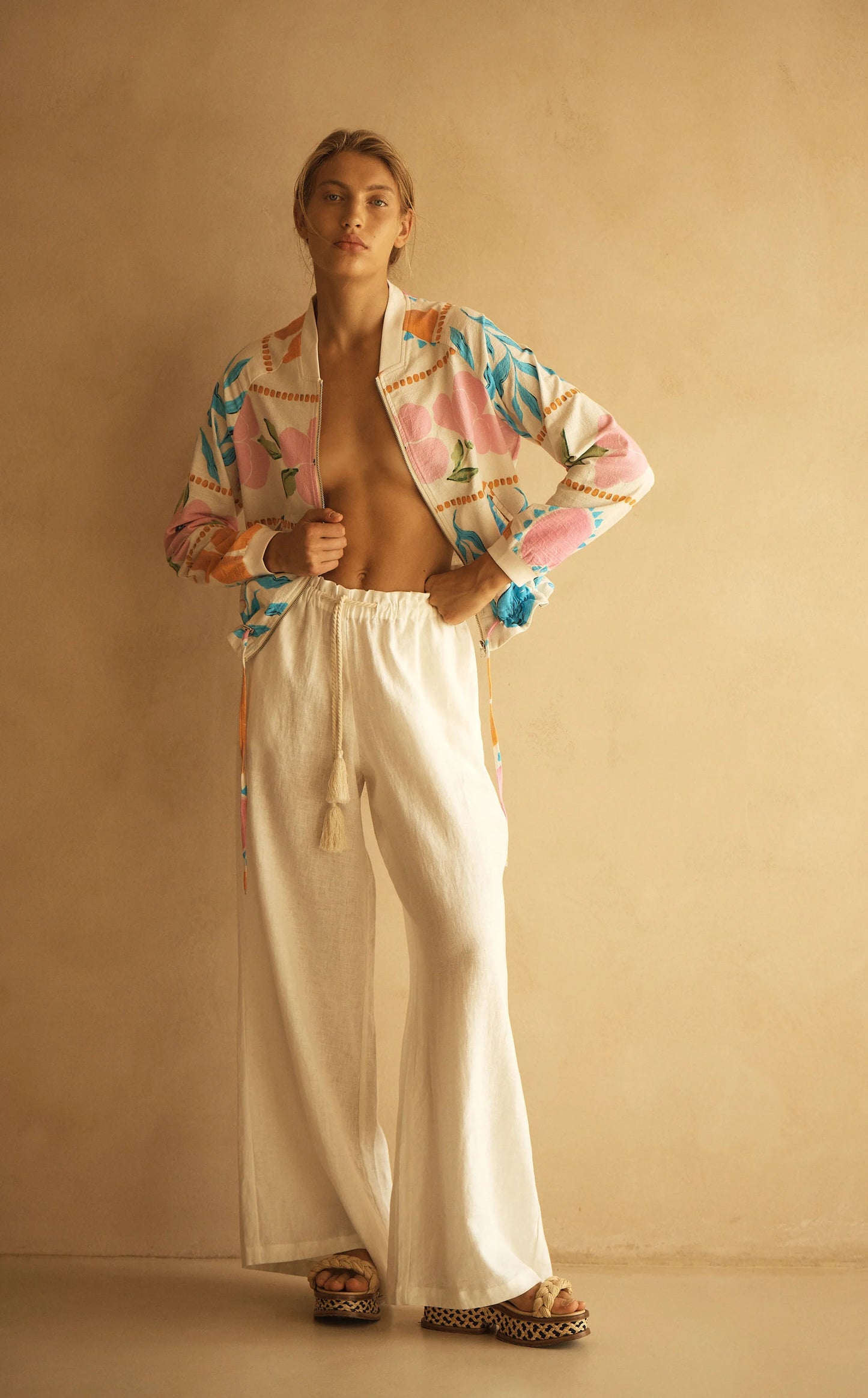 BIANCA GATHERED WIDE LEG PANT