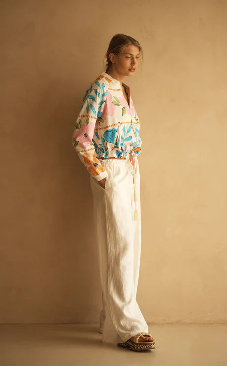 BIANCA GATHERED WIDE LEG PANT