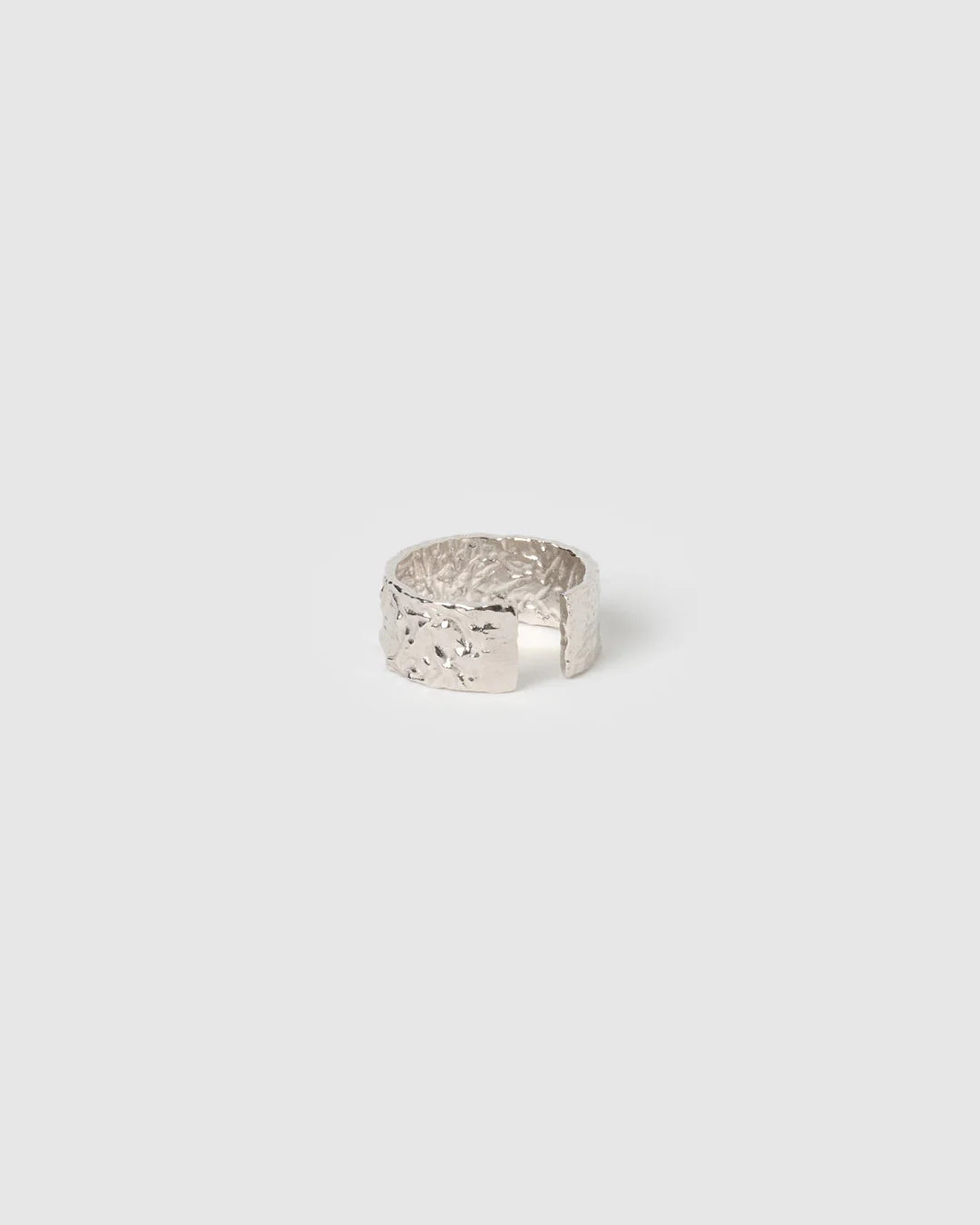 EROS SILVER TEXTURED RING