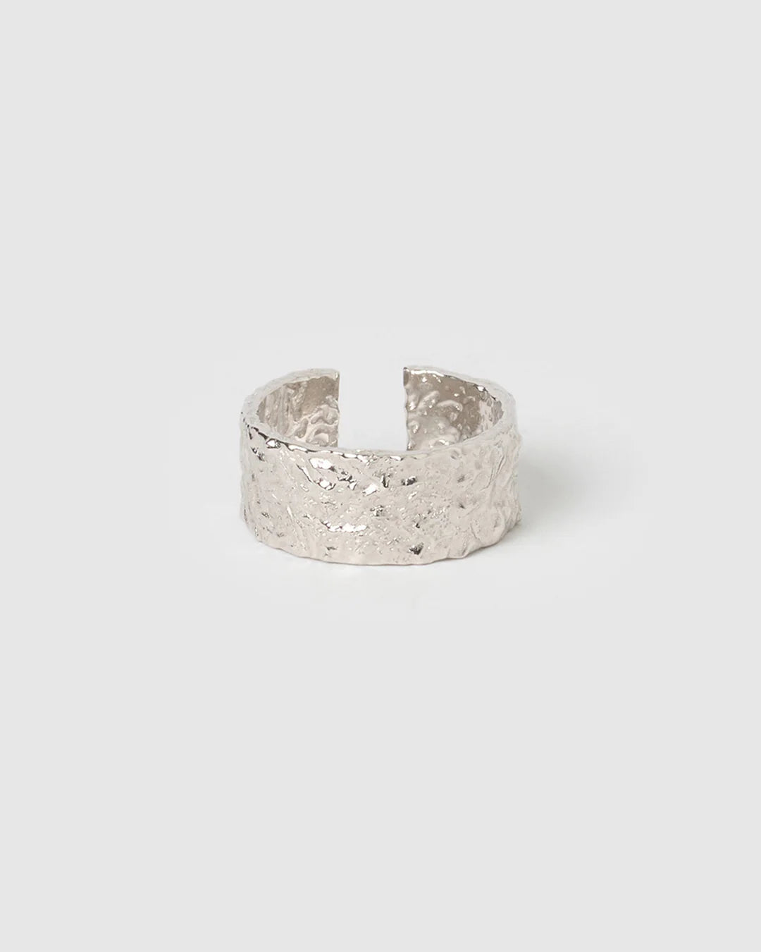 EROS SILVER TEXTURED RING