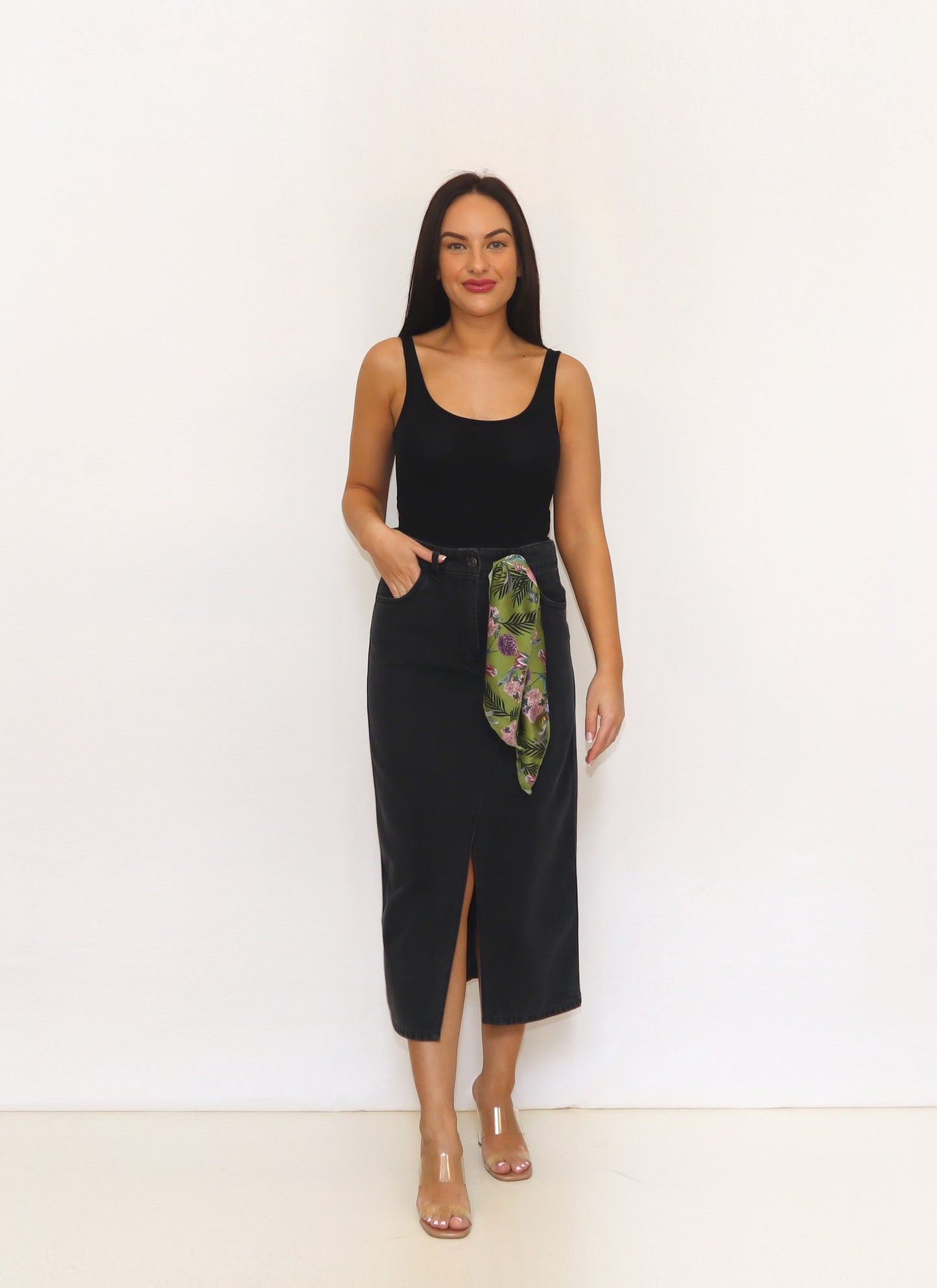 KARMIC DENIM SKIRT