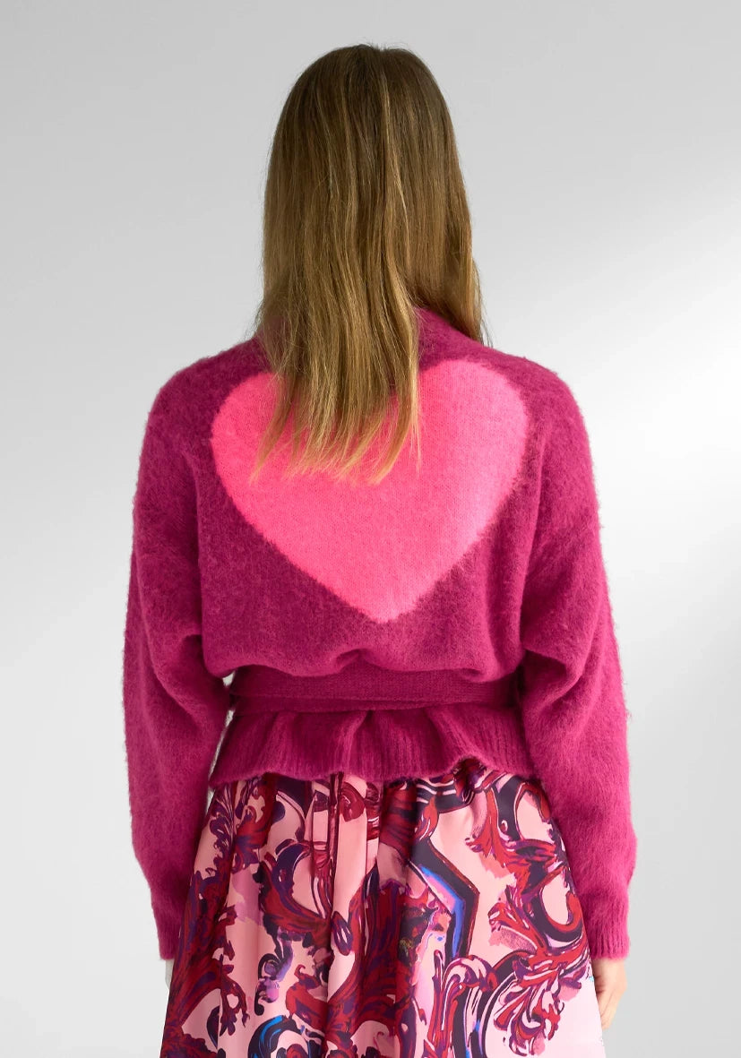CACHE COEUR HEART WRAP JUMPER
