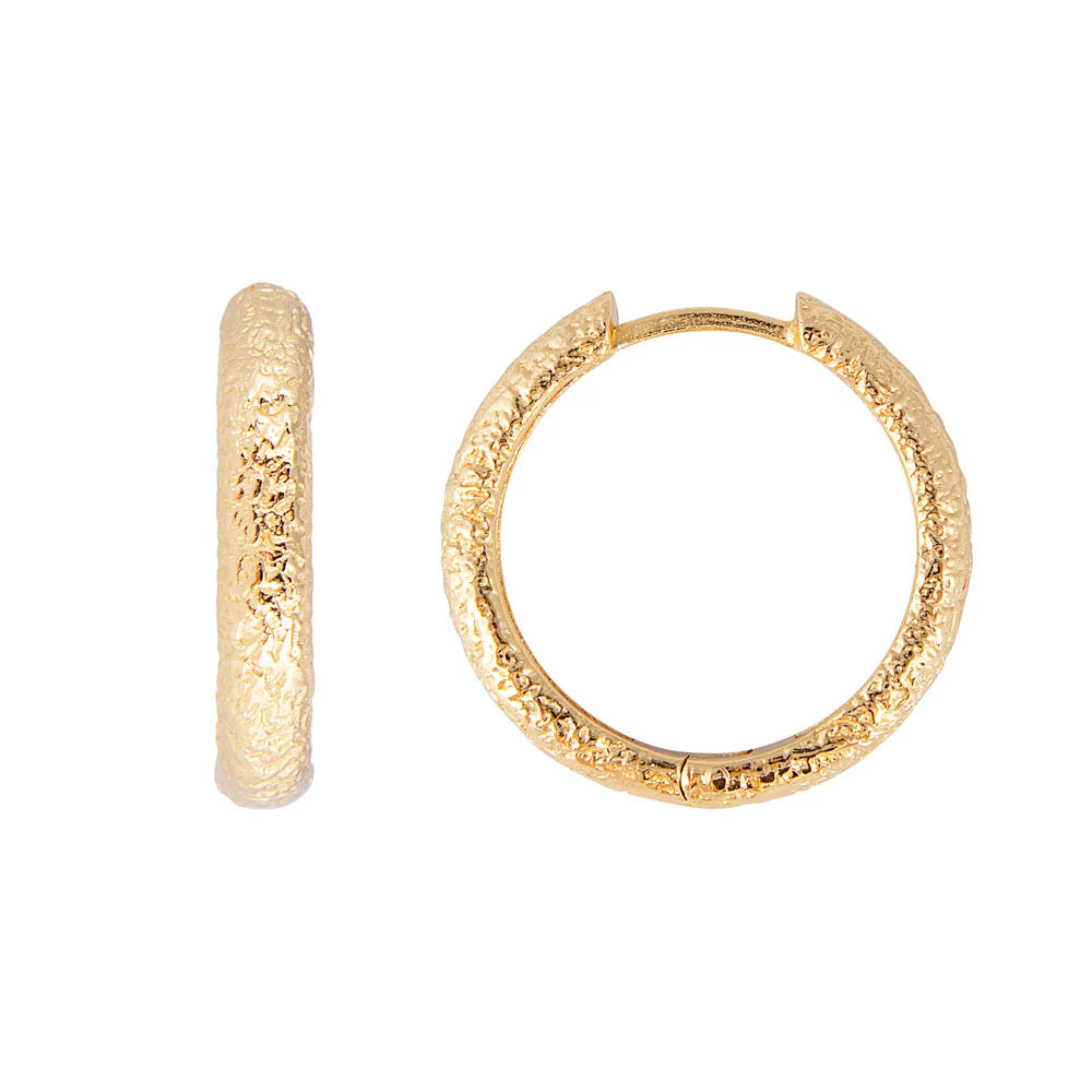 ANTIQUE GOLD MAXI HOOP