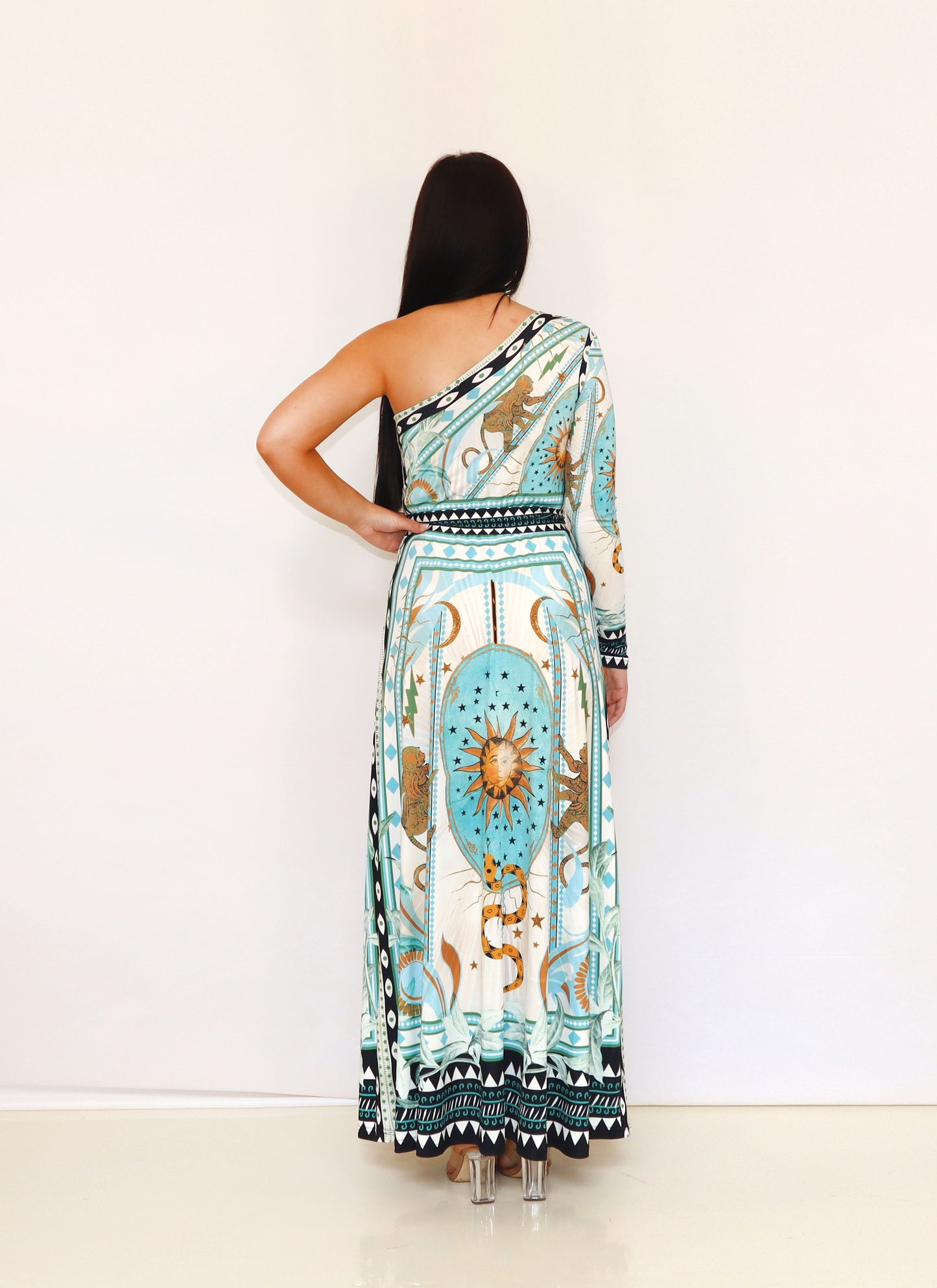 SUNSEEKER ONE SHOULDER DRESS