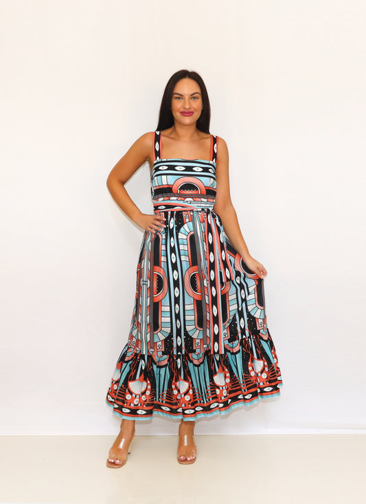 SYMMETRY LONG DRESS