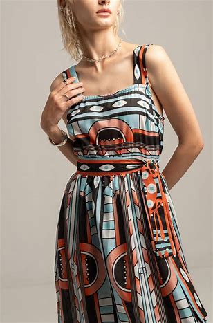 SYMMETRY LONG DRESS
