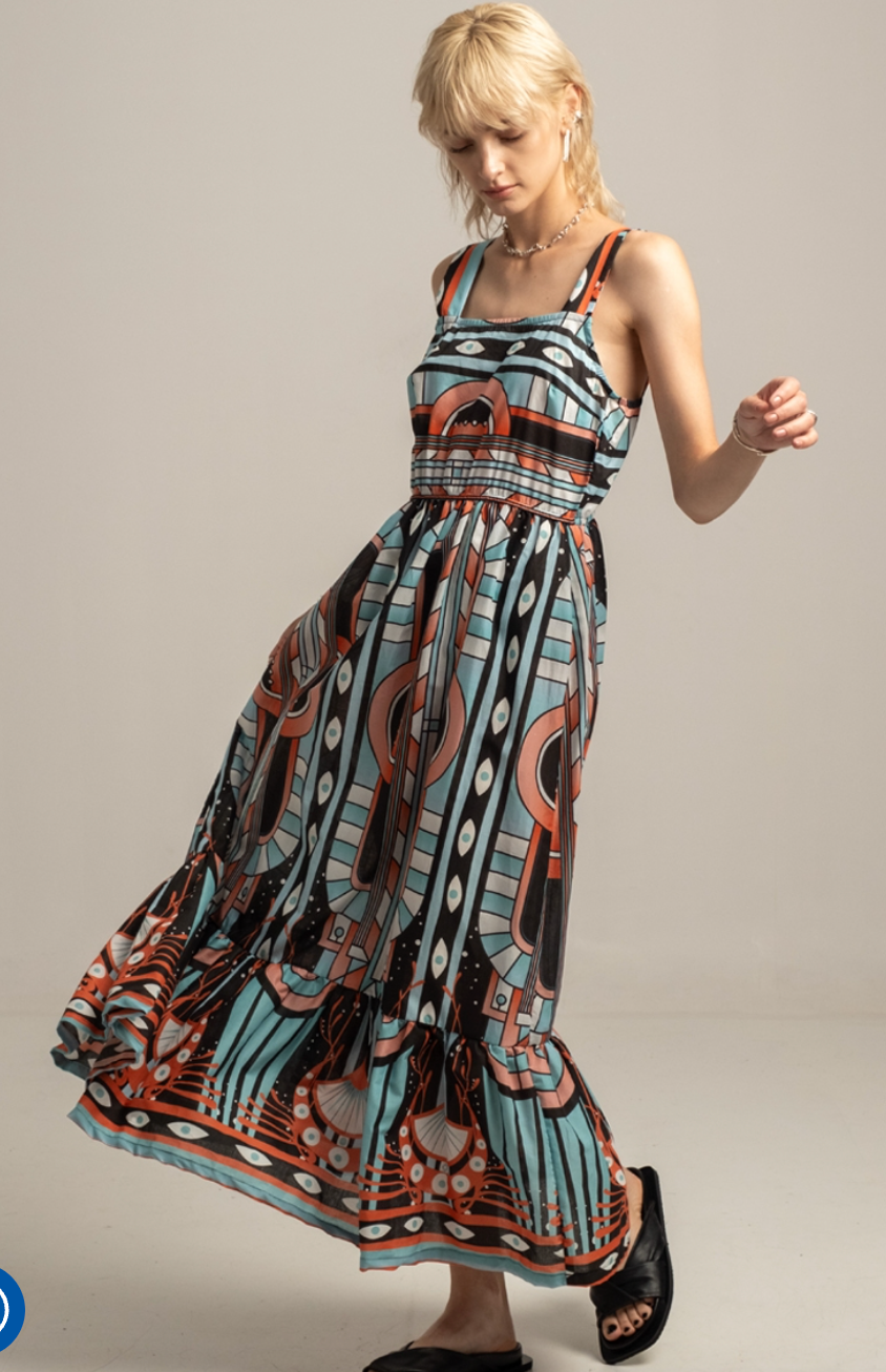 SYMMETRY LONG DRESS