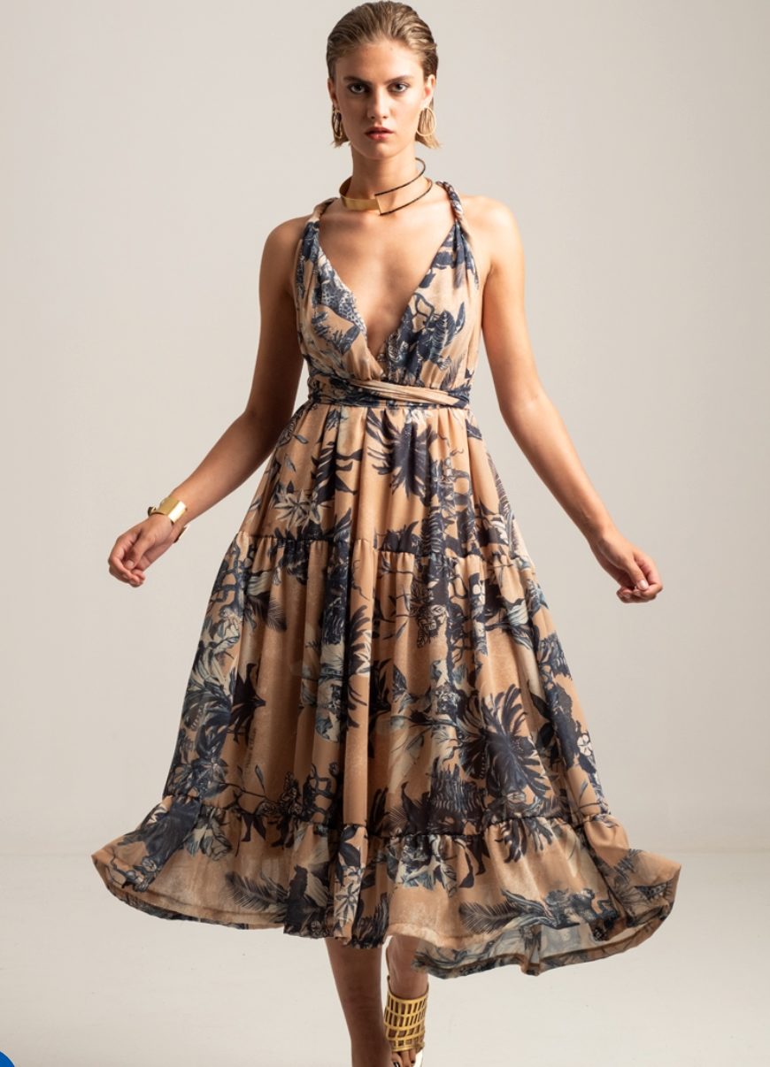 TUNDRA TWIST MIDI DRESS