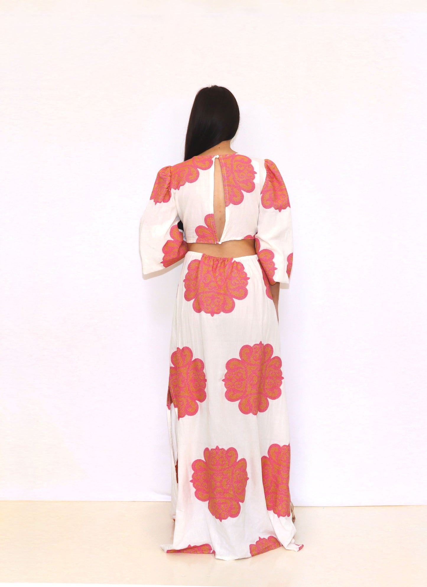 SYROS Dress Pink/Gold