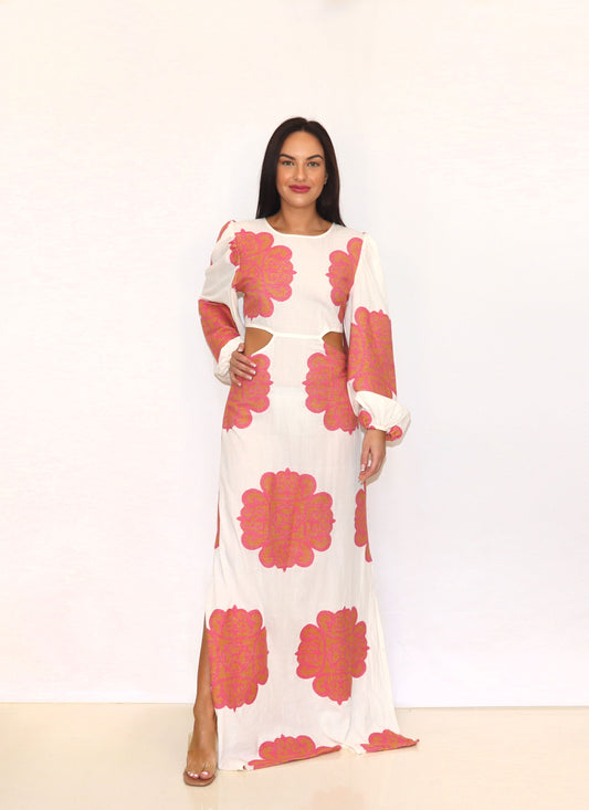 SYROS Dress Pink/Gold