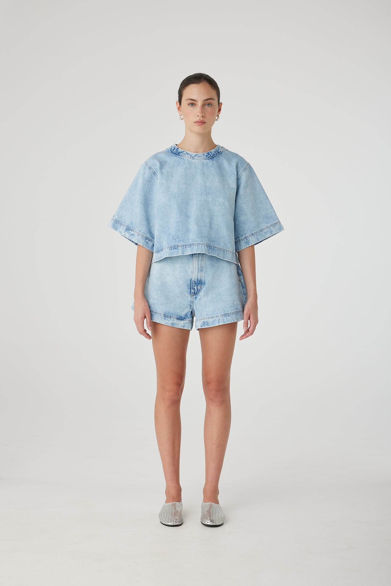 LUNA DENIM TOP