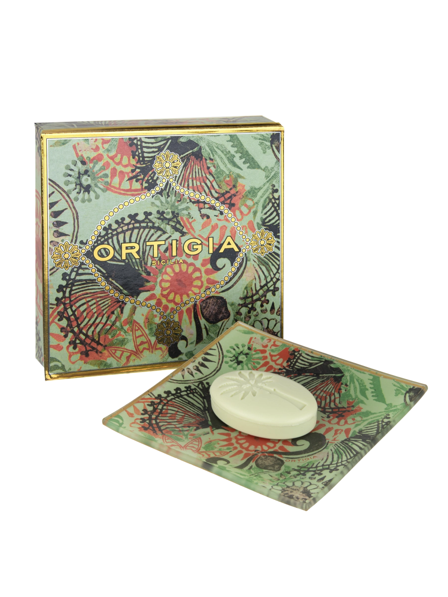 ORTIGIA Glass Plate and Soap