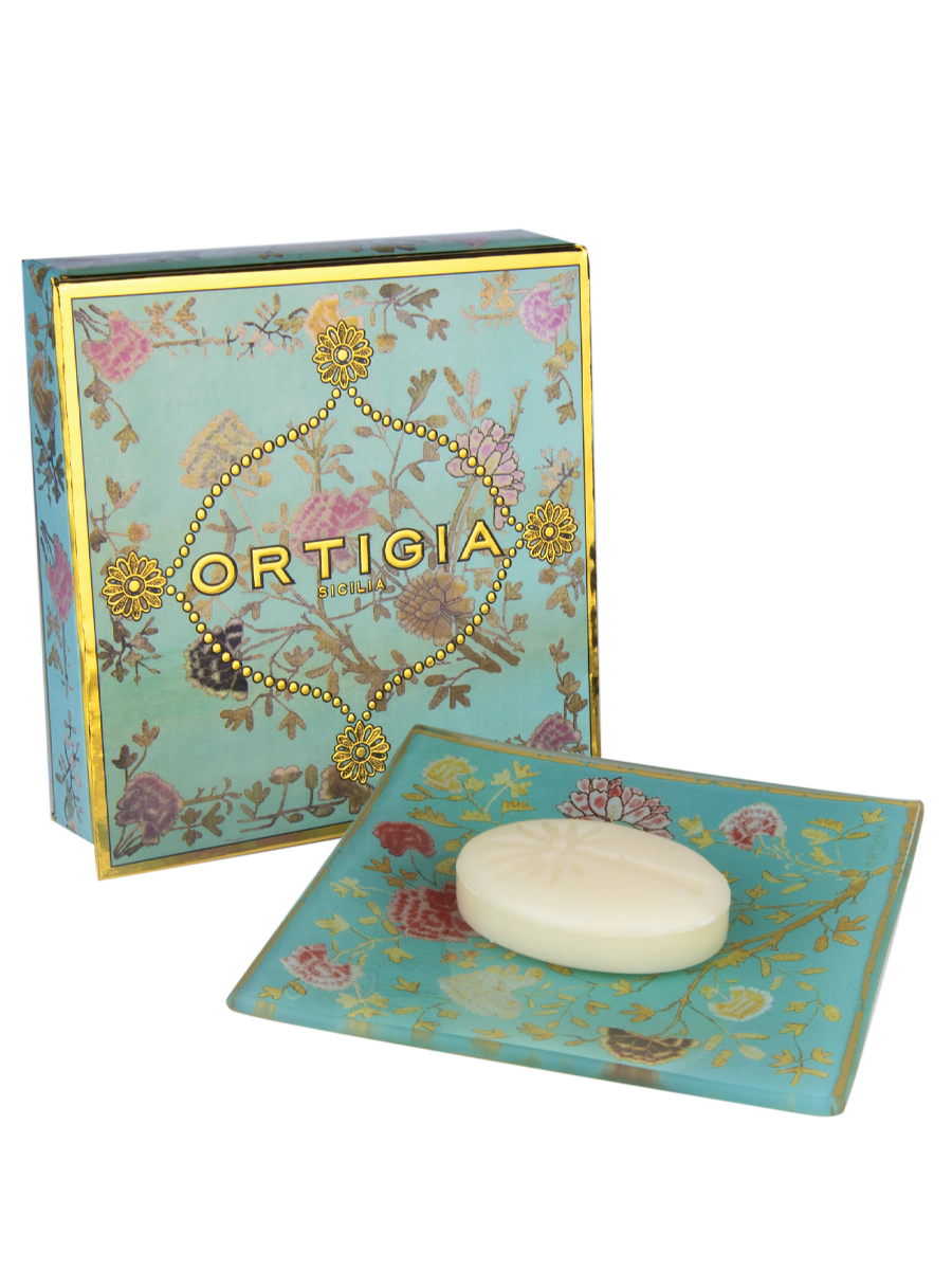 ORTIGIA Glass Plate and Soap