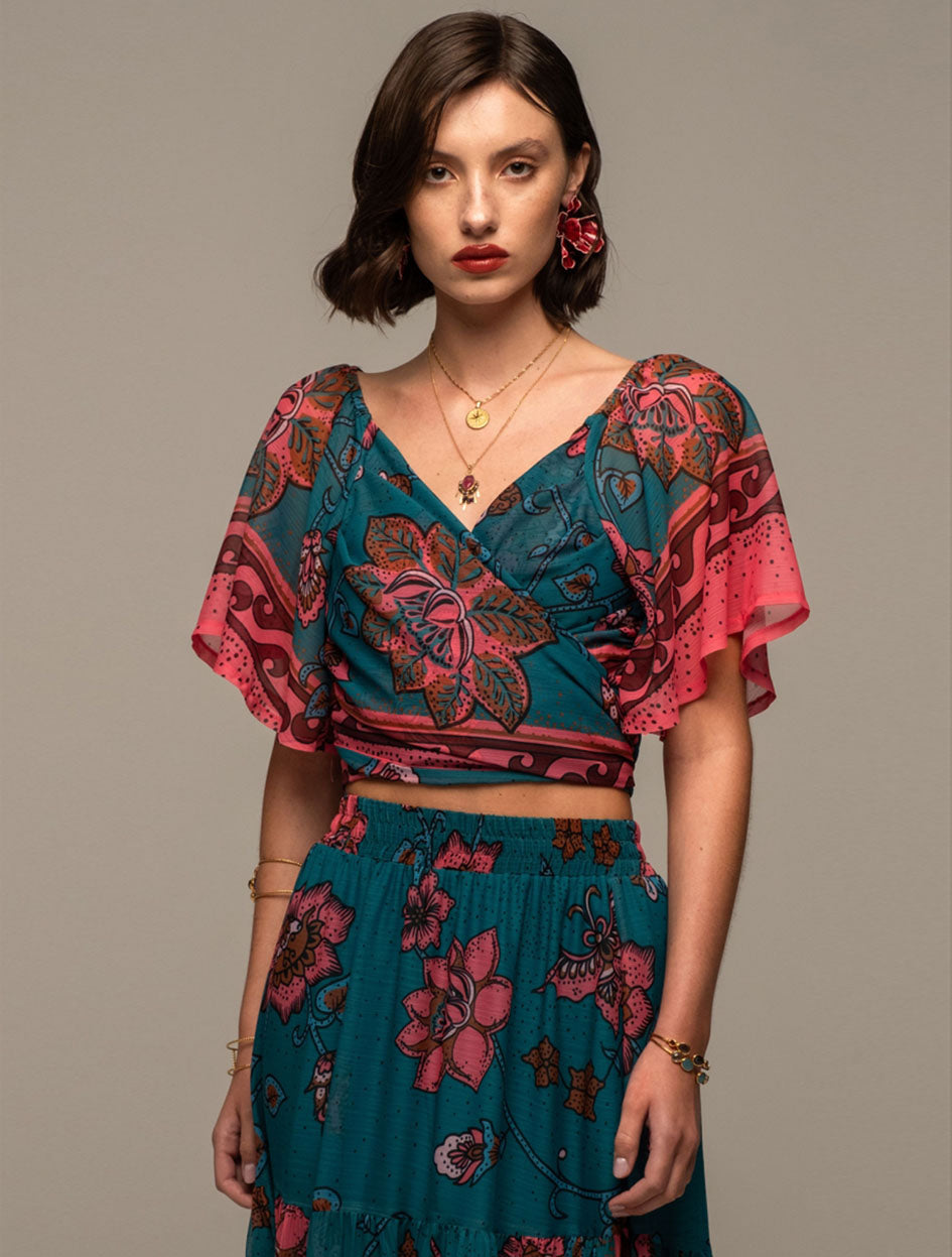 MAGNOLIA WRAP TOP
