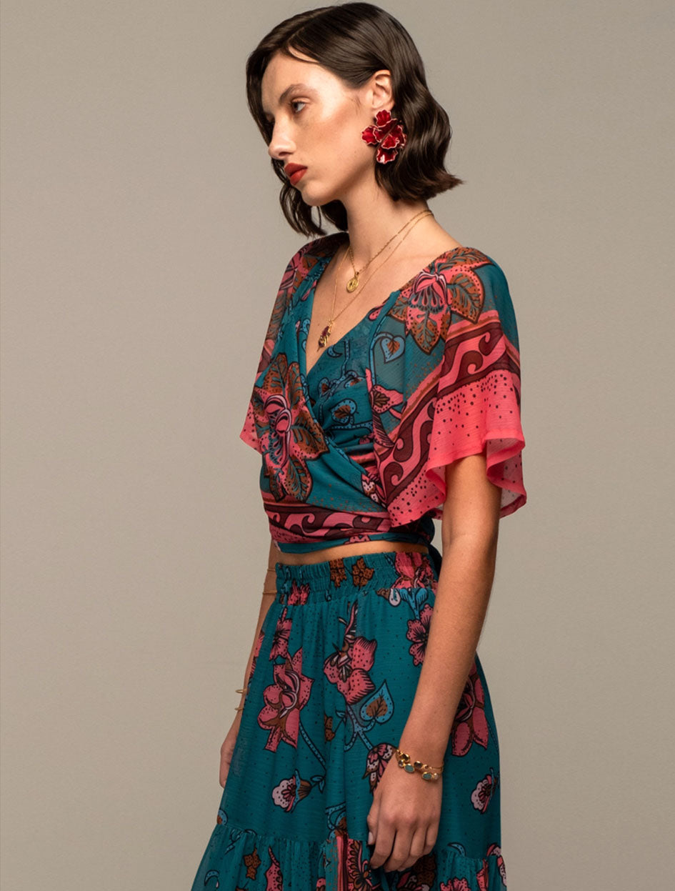 MAGNOLIA WRAP TOP