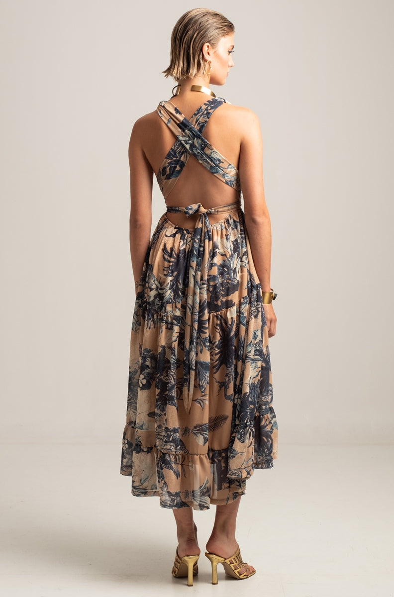 TUNDRA TWIST MIDI DRESS